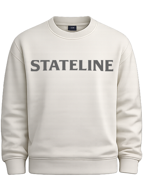 large logo grey white sweatshirt
