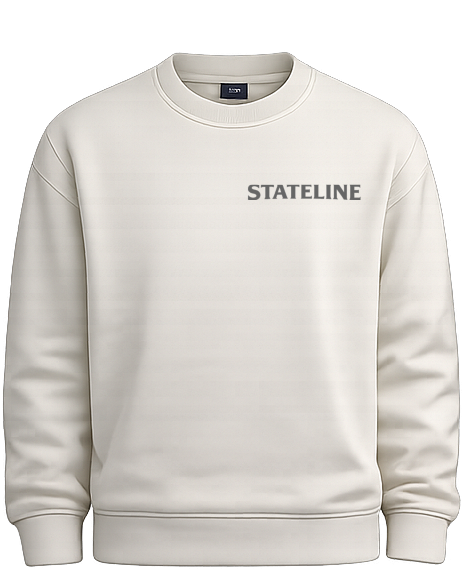small logo grey white sweatshirt